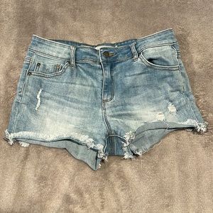 Light Wash Denim Shorts